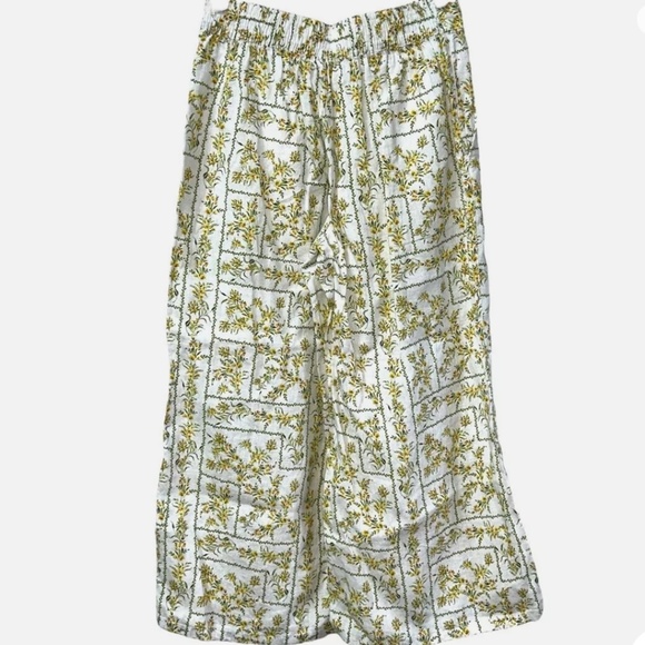 Brand New Women’s Joie Floral-Print Wide-Leg Linen Pants - Picture 2 of 6